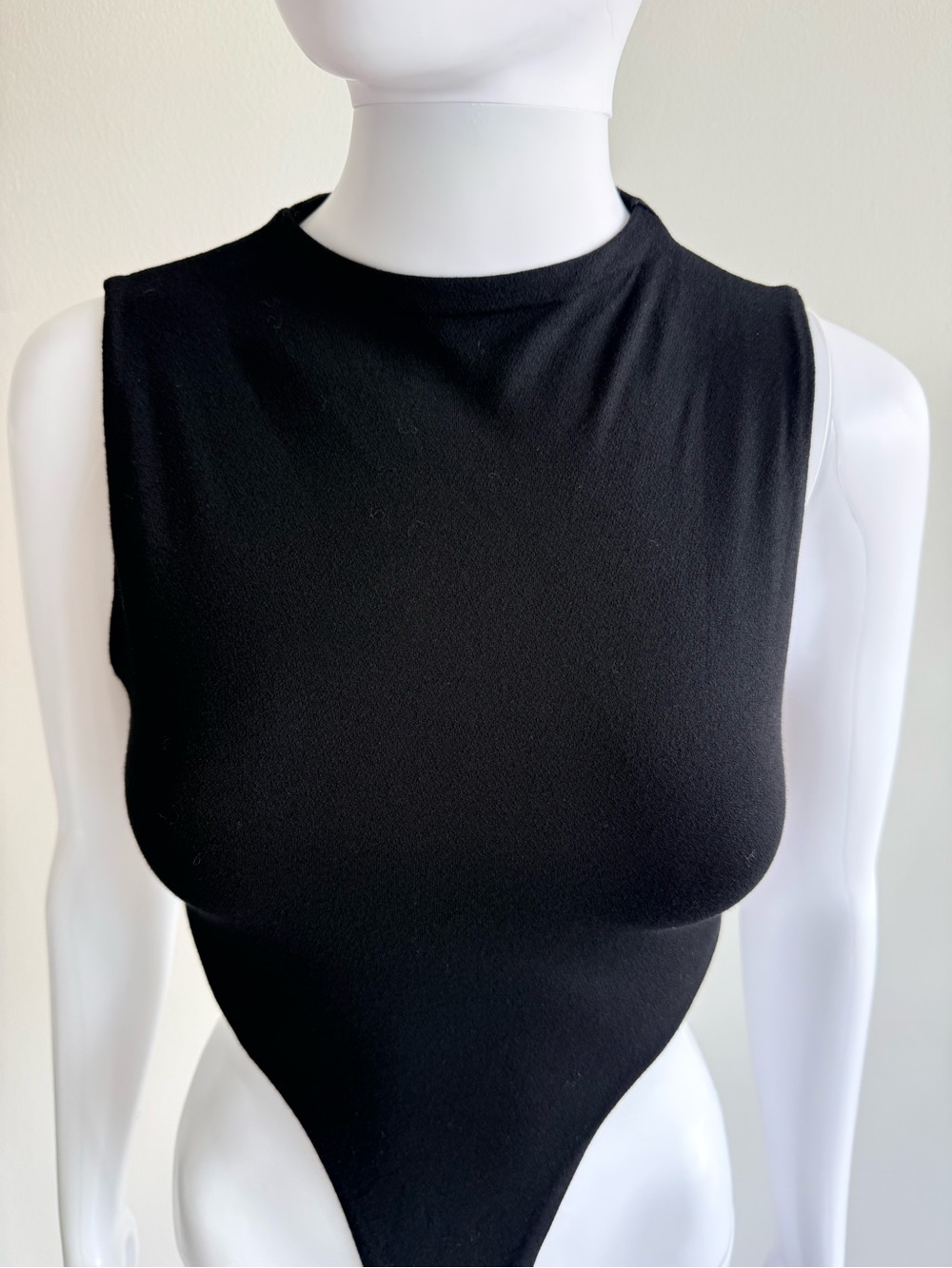 naked wardrobe Black High-cut Sleeveless Bodysuit - Picture 5 of 9